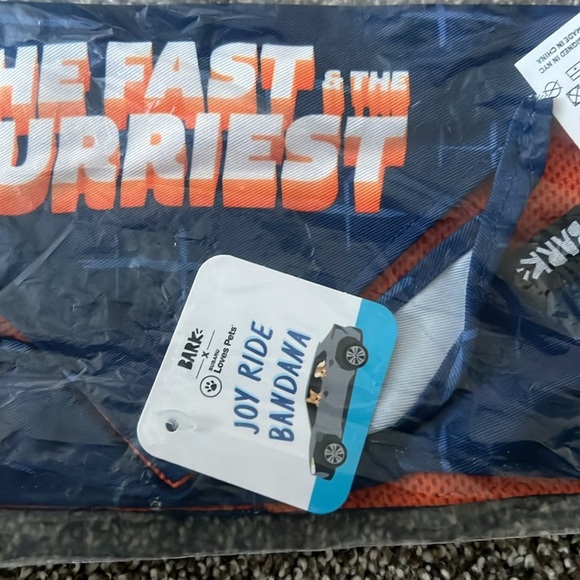 NEW Blue and Orange Dog Bandana - Picture 2 of 5